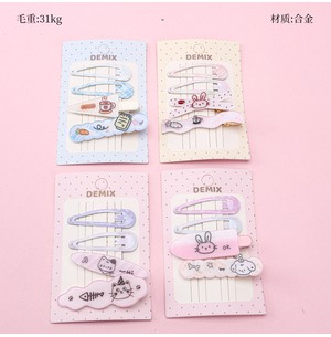 盒装卡通亚克力印花BB夹鸭夹