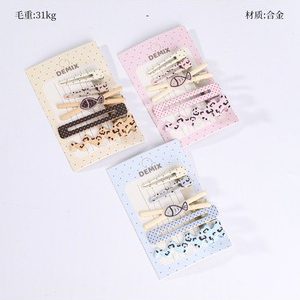 盒装豹纹点子小鱼配件鸭夹